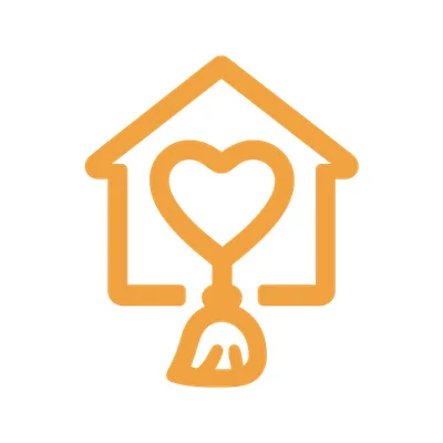 Cleaning Service logo idea for BrightNest Crew